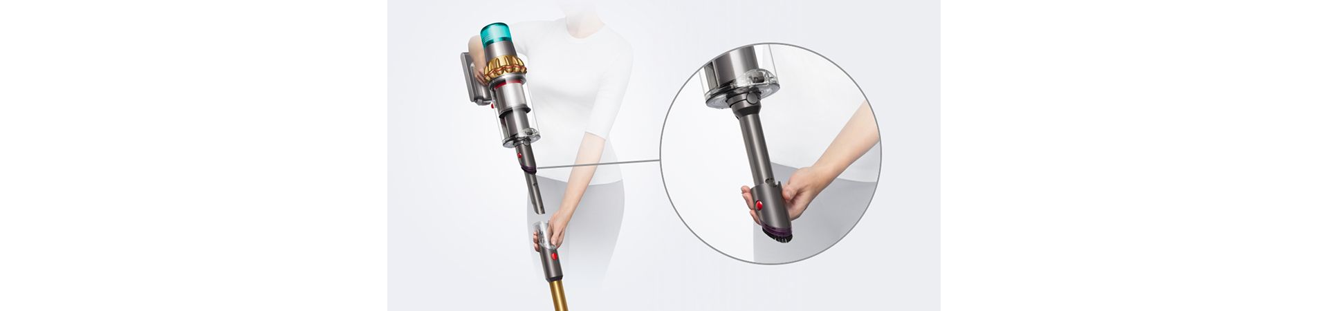 Integrated dust and crevice nozzle